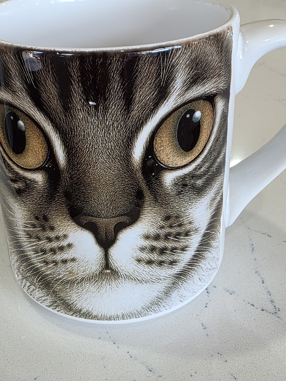 Vtg Braldt Bralds Cinnamon Tabby Maine Coon Cat Mug - Brown & White Coffee Mug - Picture 3 of 12